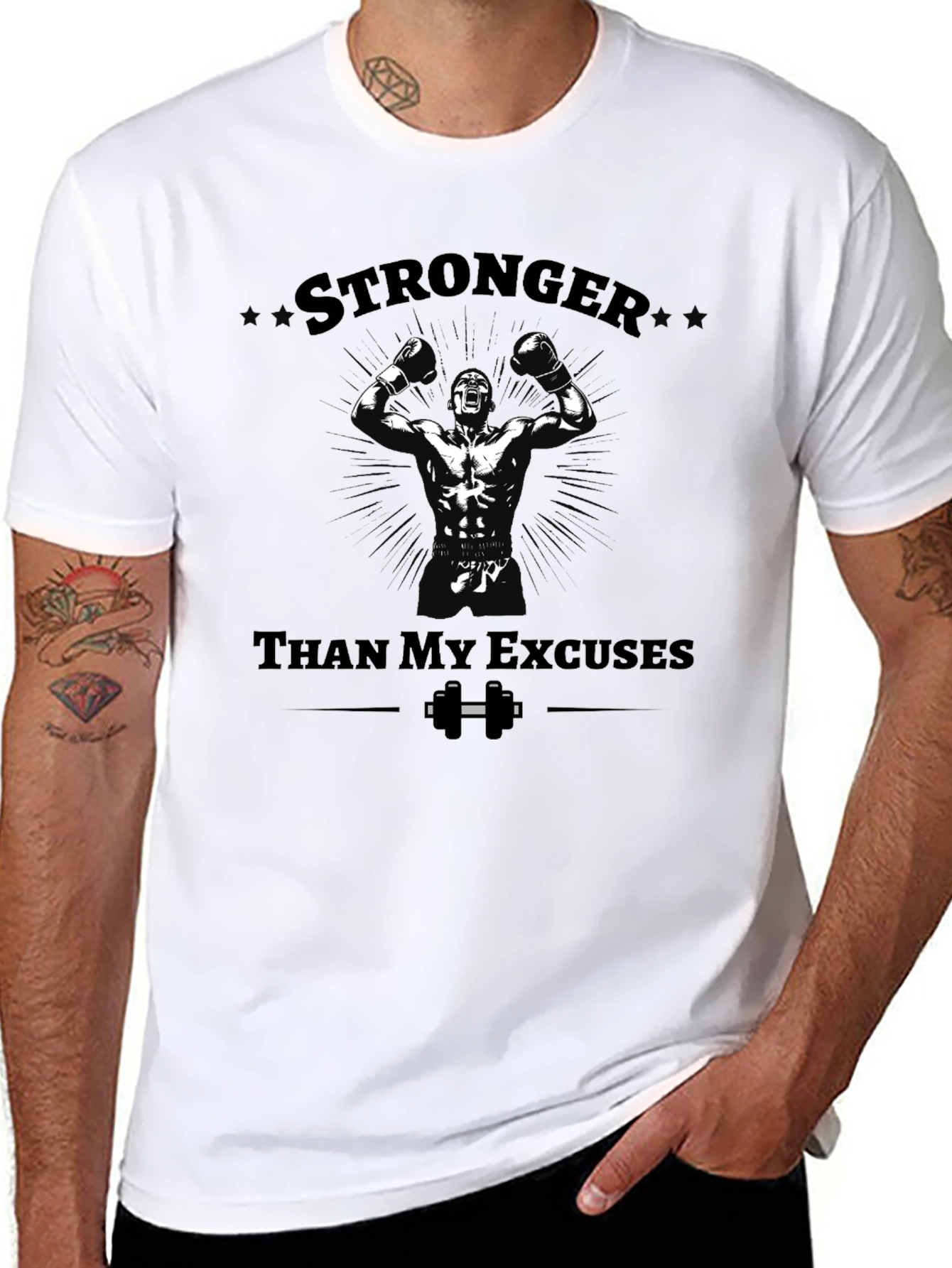 Stronger Than Excuses Graphic T-Shirt