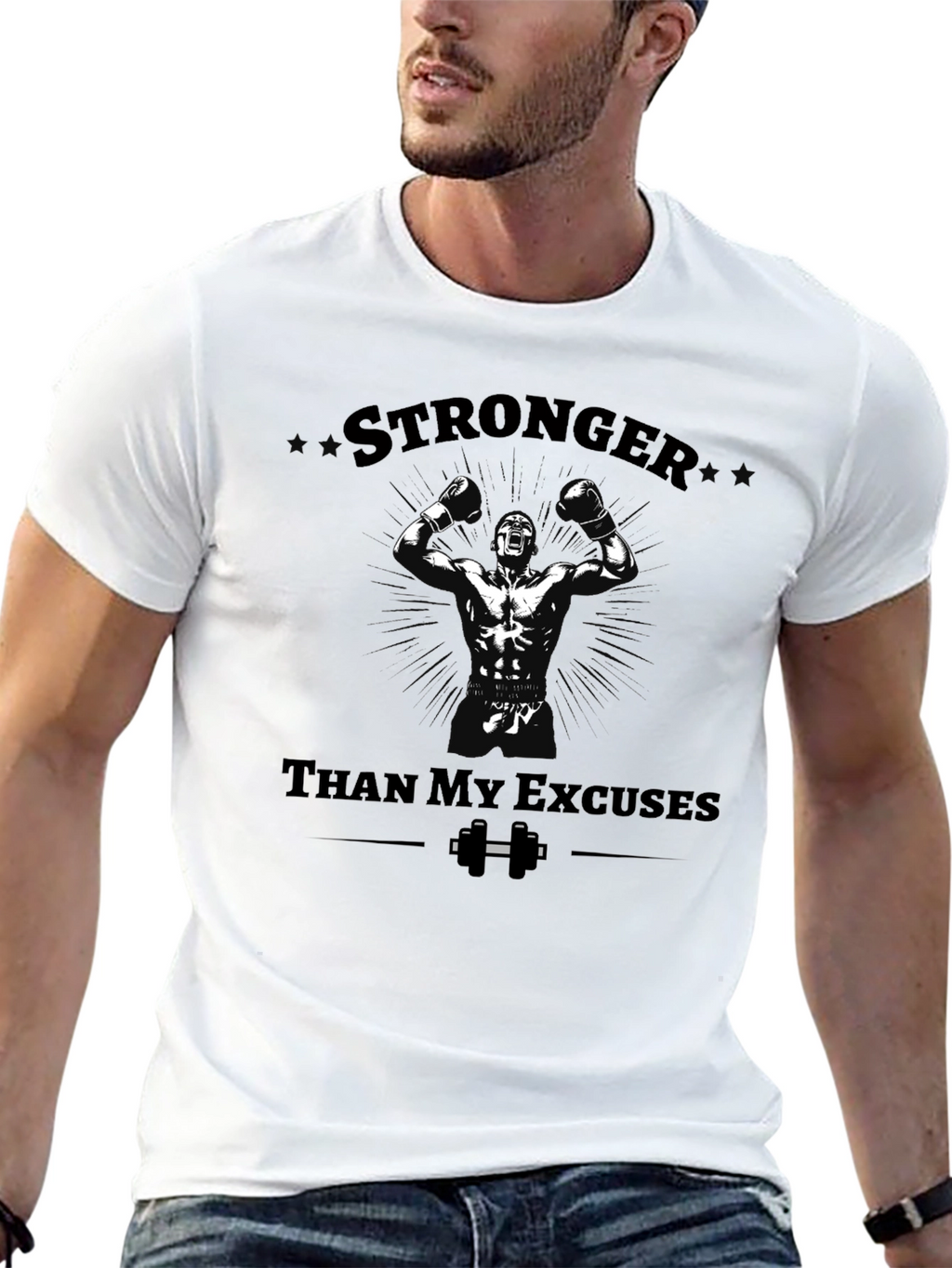 Stronger Than Excuses Graphic T-Shirt