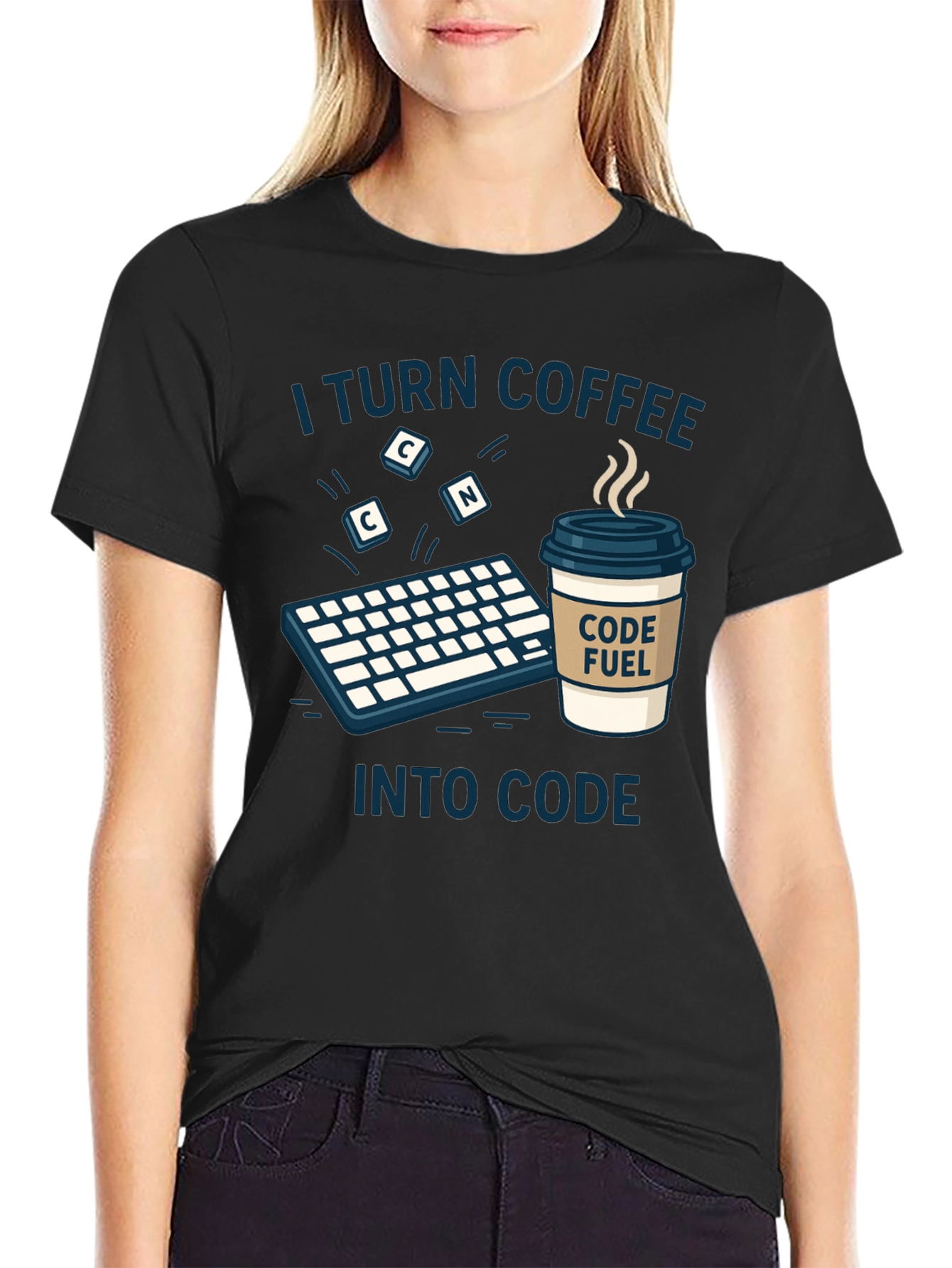 Coffee to Code T-Shirt - Programmer Gift