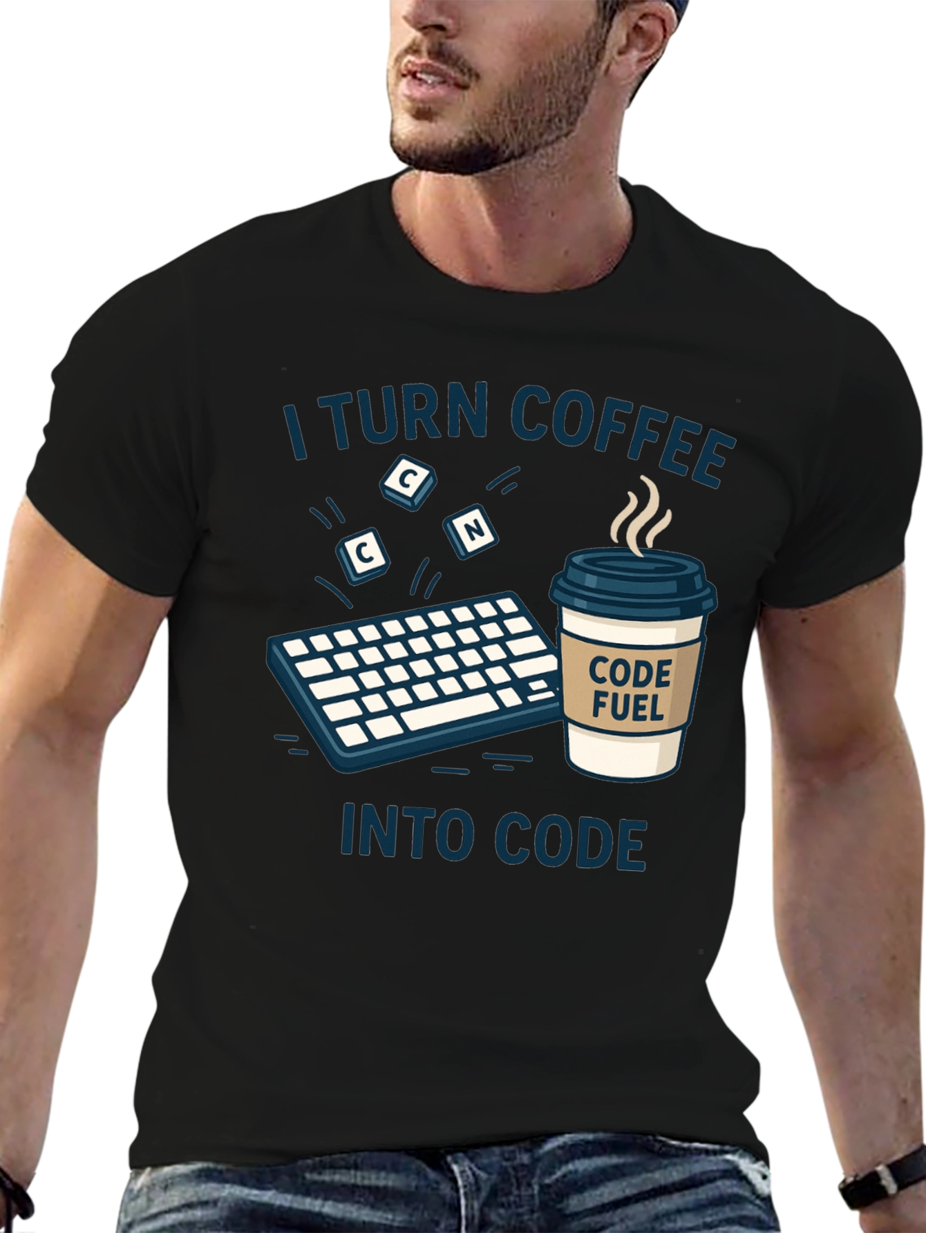 Coffee to Code T-Shirt - Programmer Gift