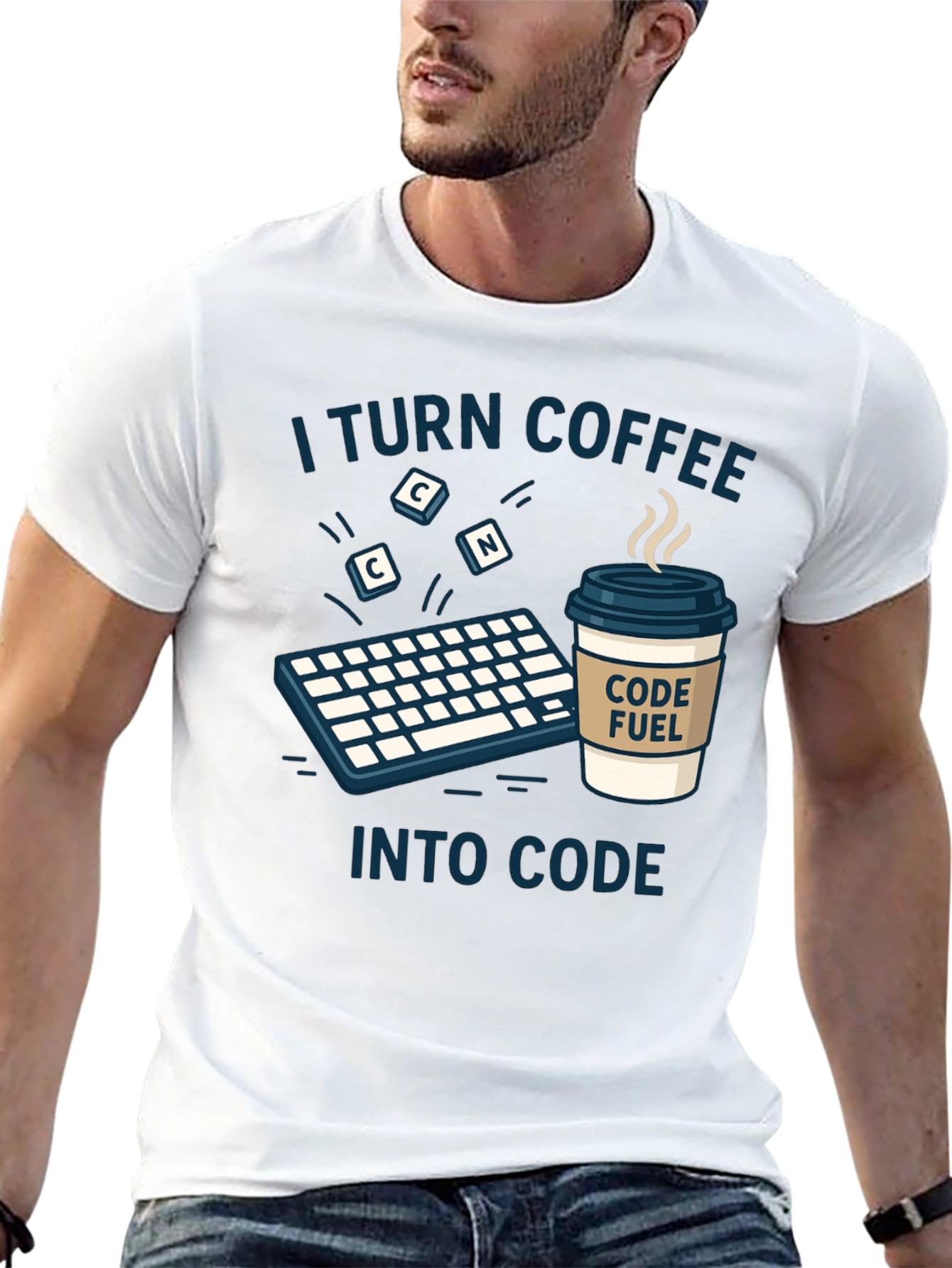 Coffee to Code T-Shirt - Programmer Gift