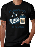 Coffee to Code T-Shirt - Programmer Gift