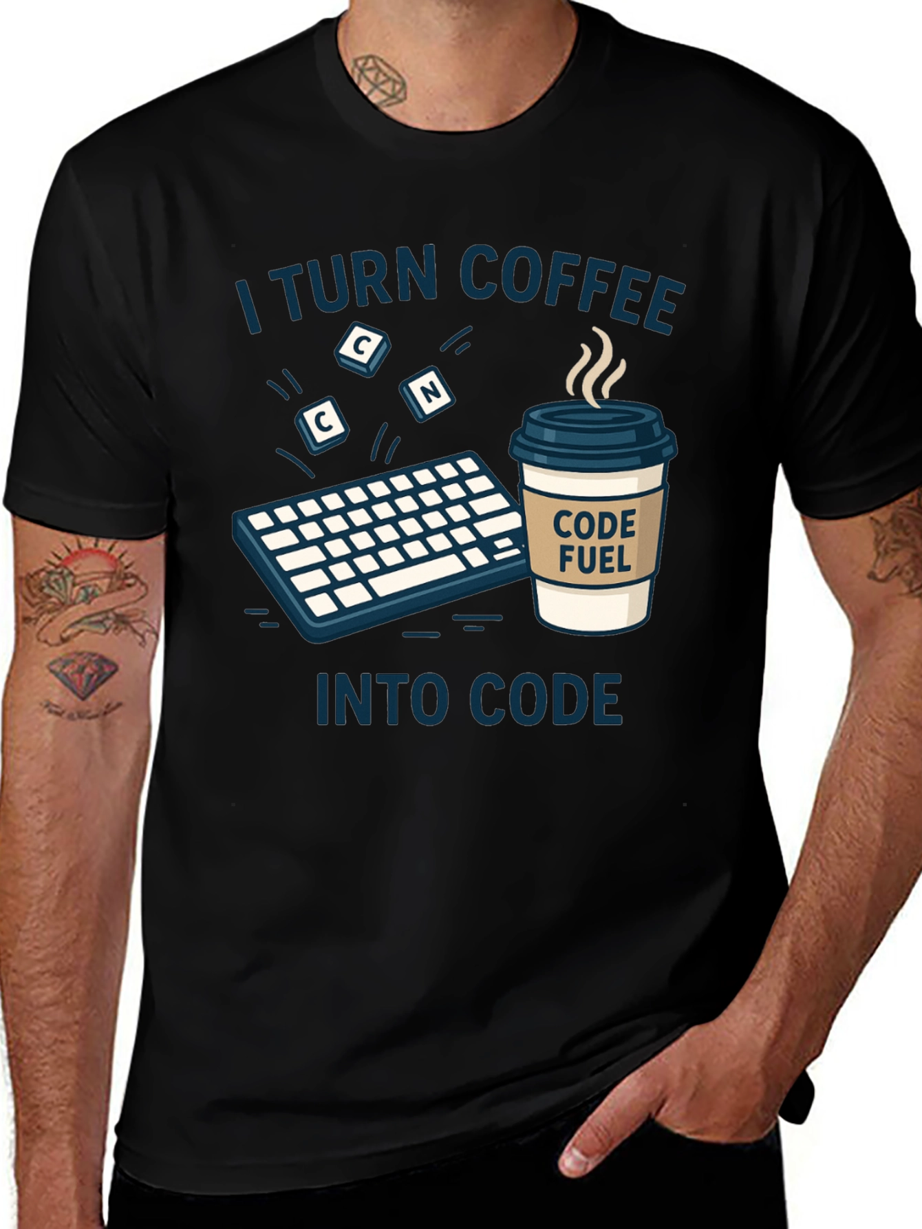 Coffee to Code T-Shirt - Programmer Gift