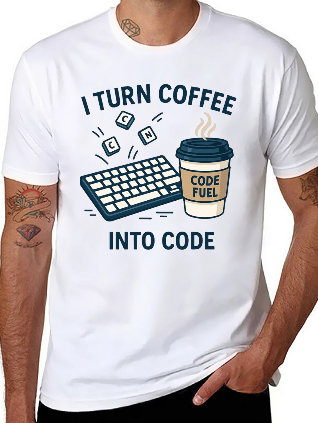 Coffee to Code T-Shirt - Programmer Gift