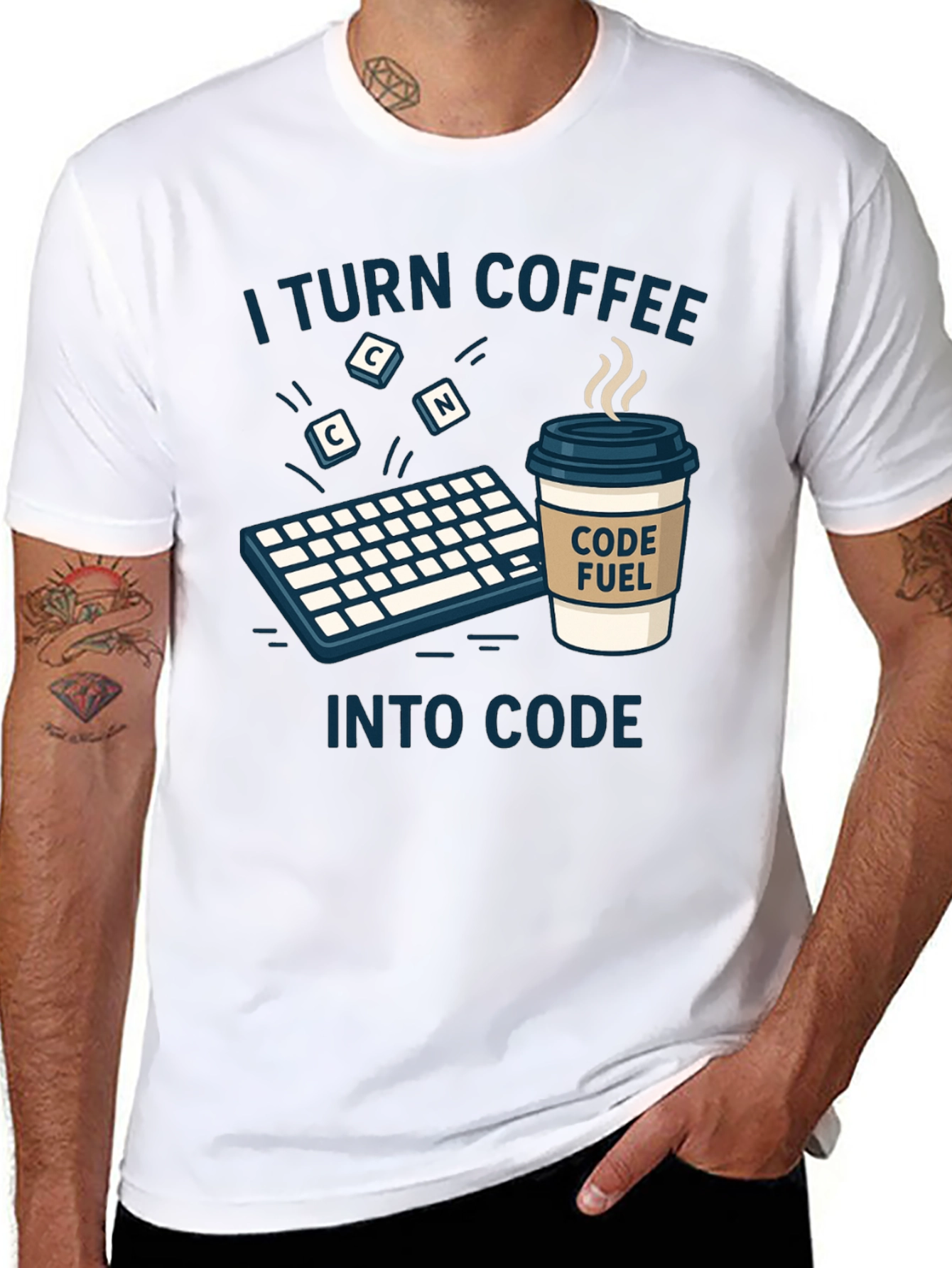 Coffee to Code T-Shirt - Programmer Gift