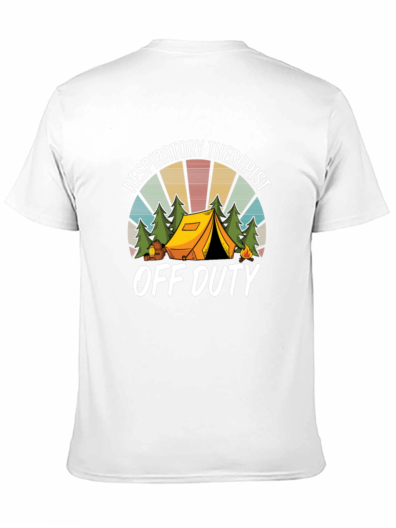 Respiratory Therapist Off Duty Camping T-Shirt