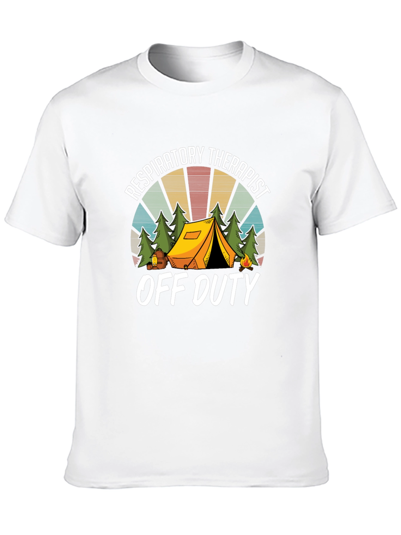 Respiratory Therapist Off Duty Camping T-Shirt