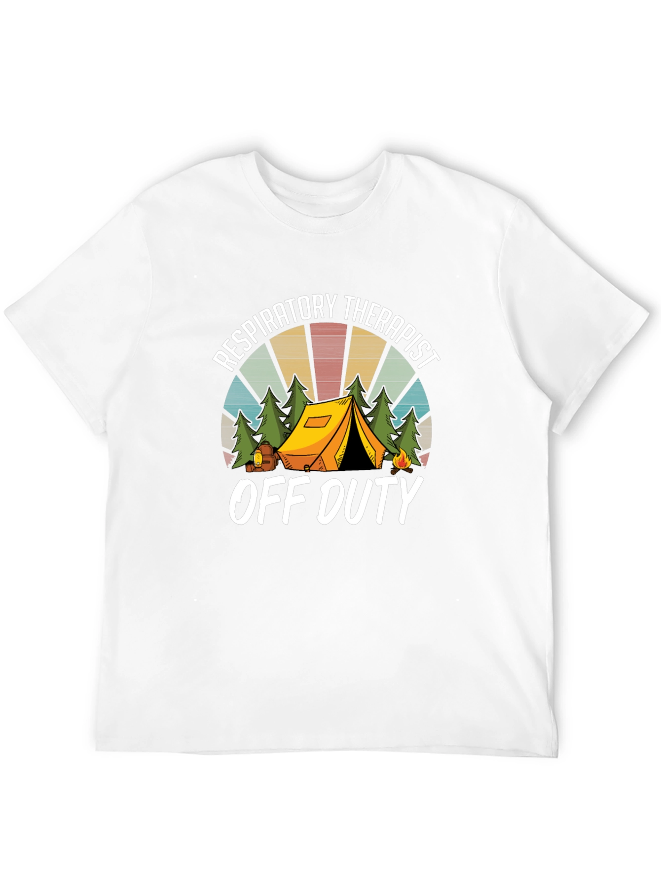 Respiratory Therapist Off Duty Camping T-Shirt