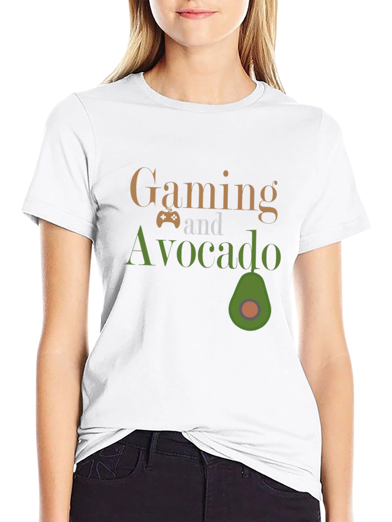 Gaming and Avocado T-Shirt: Gamer Style Tee