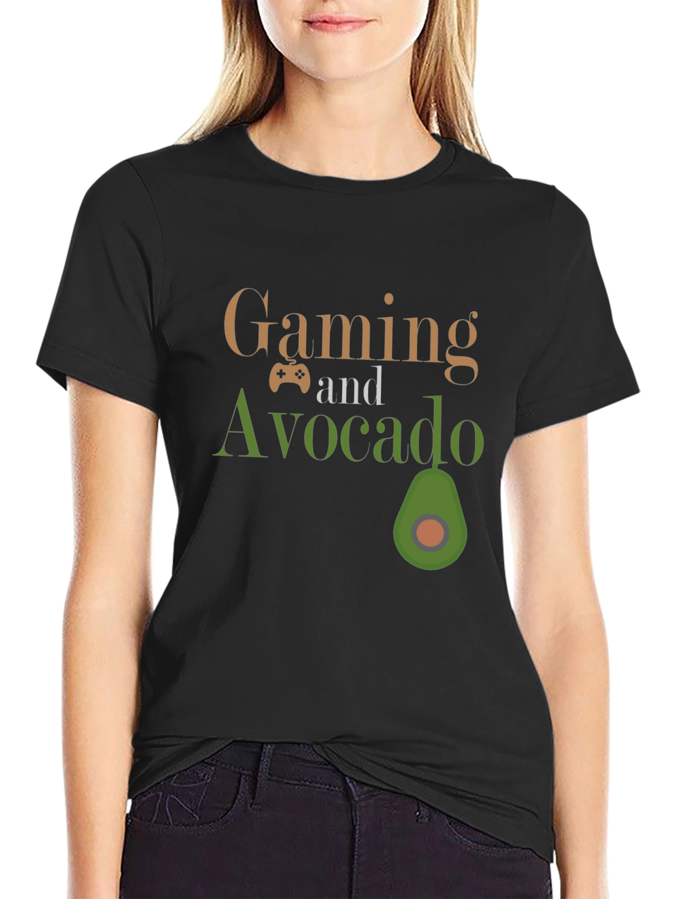 Gaming and Avocado T-Shirt: Gamer Style Tee