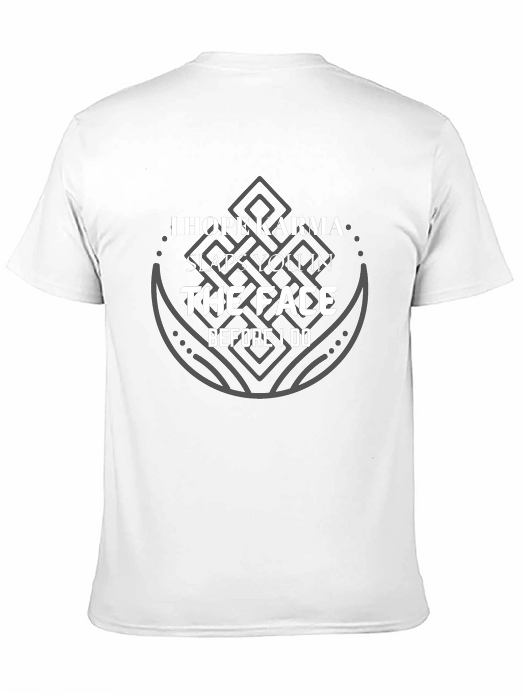 Karma Slaps You Graphic Tee - Unisex Black T-Shirt