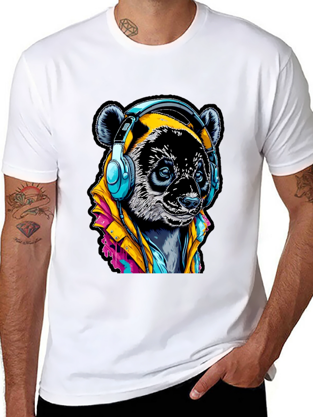 Cool Panda DJ T-Shirt