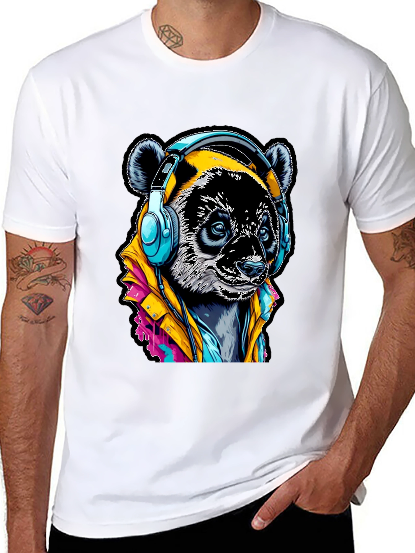 Cool Panda DJ T-Shirt