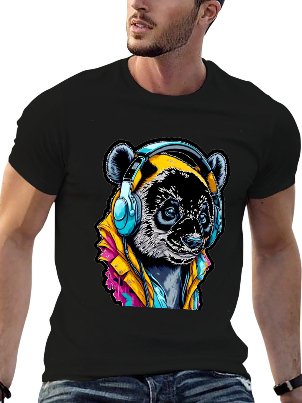 Cool Panda DJ T-Shirt