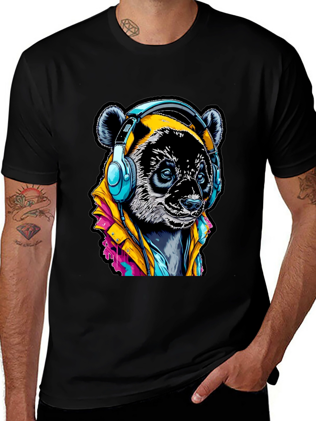 Cool Panda DJ T-Shirt