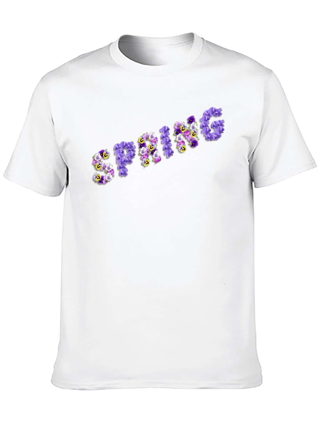 Floral Spring T-Shirt - Stylish Black Tee