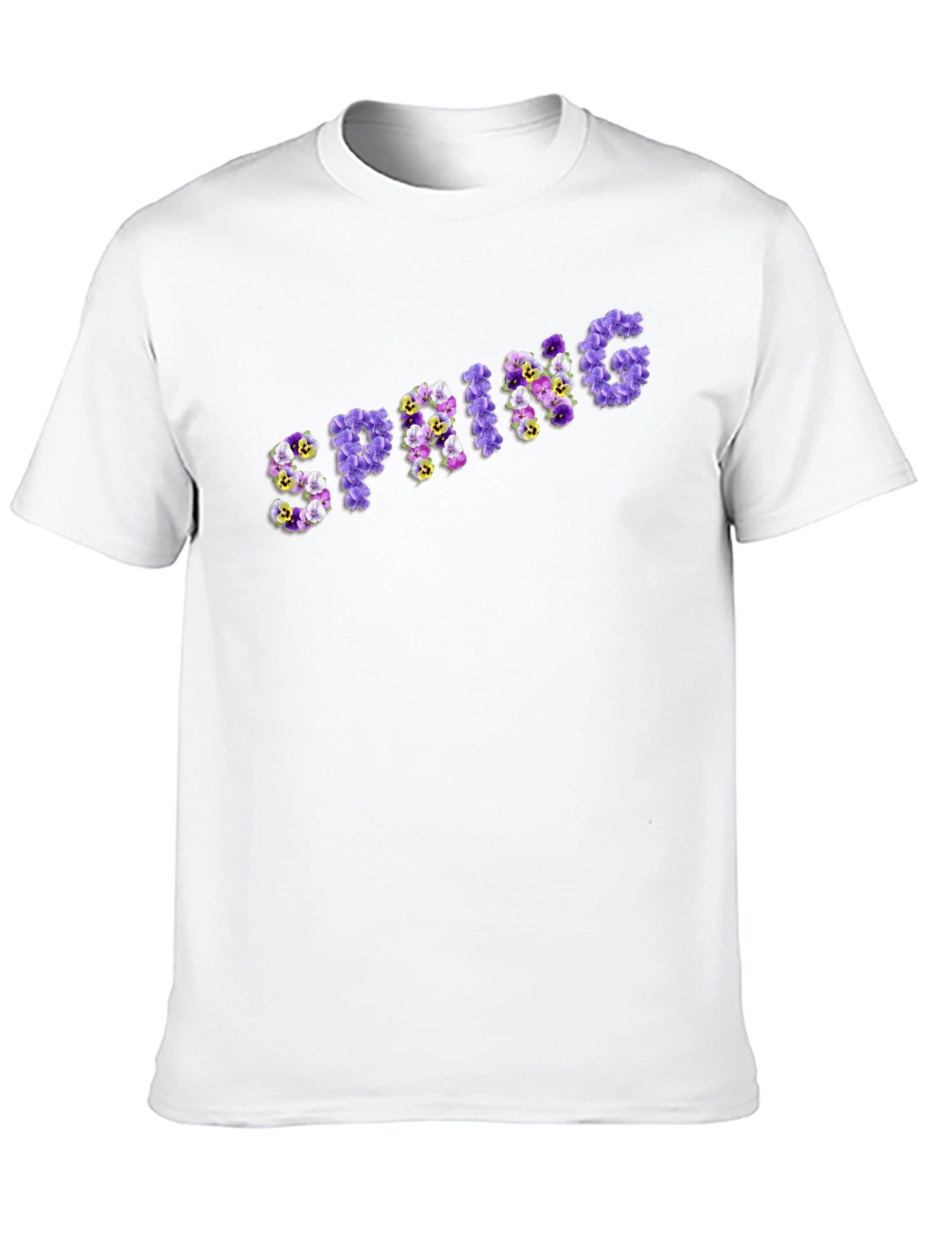 Floral Spring T-Shirt - Stylish Black Tee