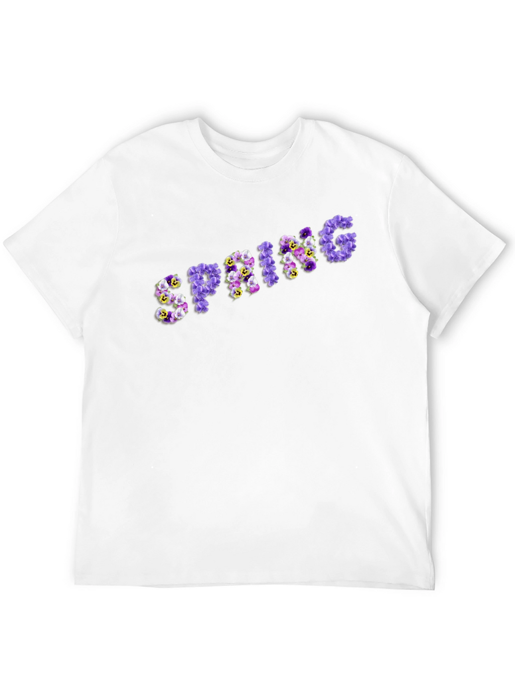 Floral Spring T-Shirt - Stylish Black Tee