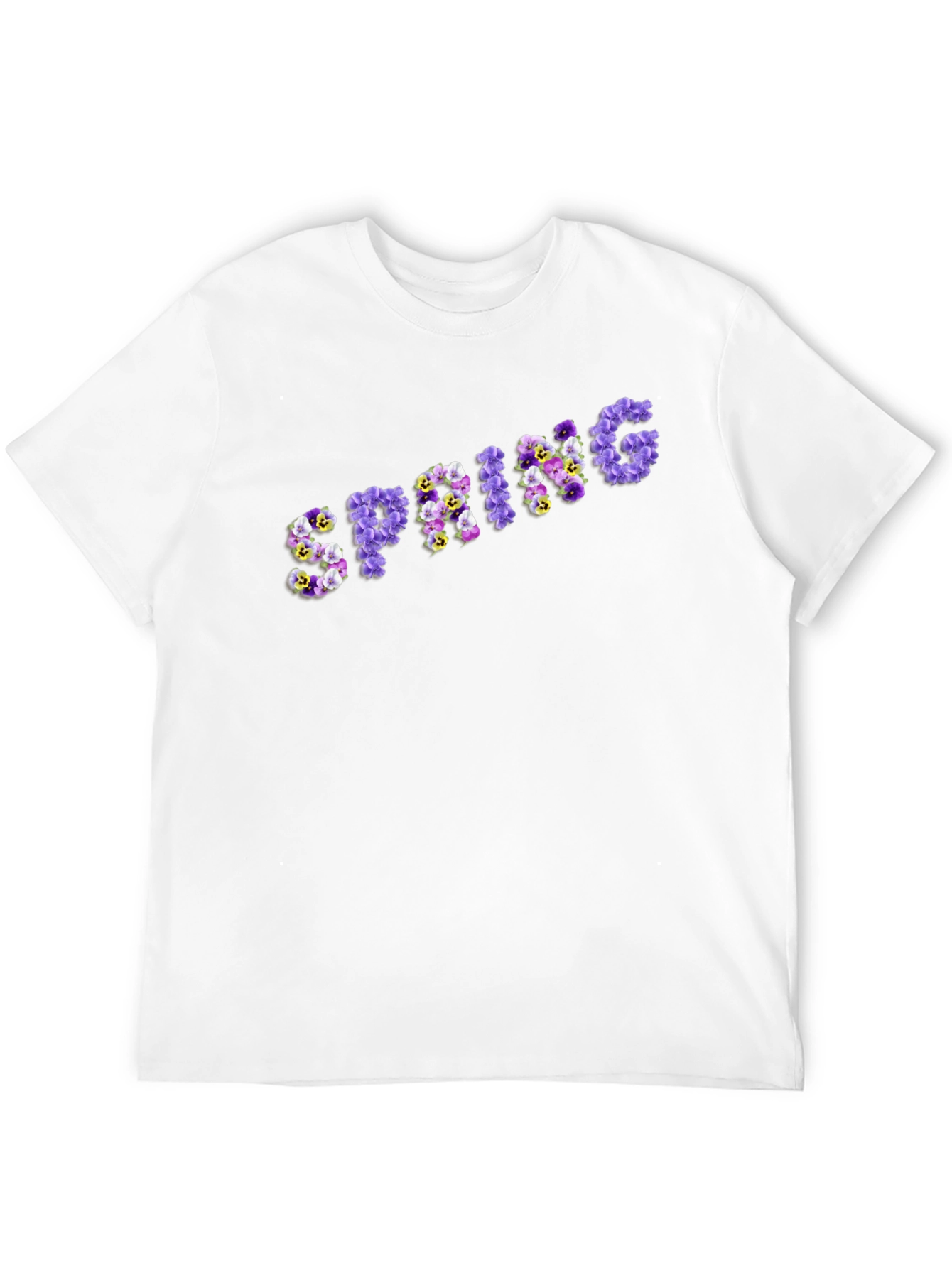 Floral Spring T-Shirt - Stylish Black Tee