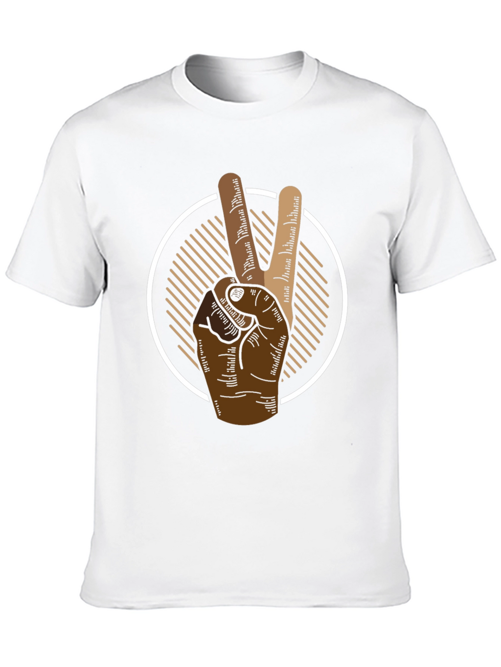 Peace Sign Graphic Tee - Mens Black T-Shirt
