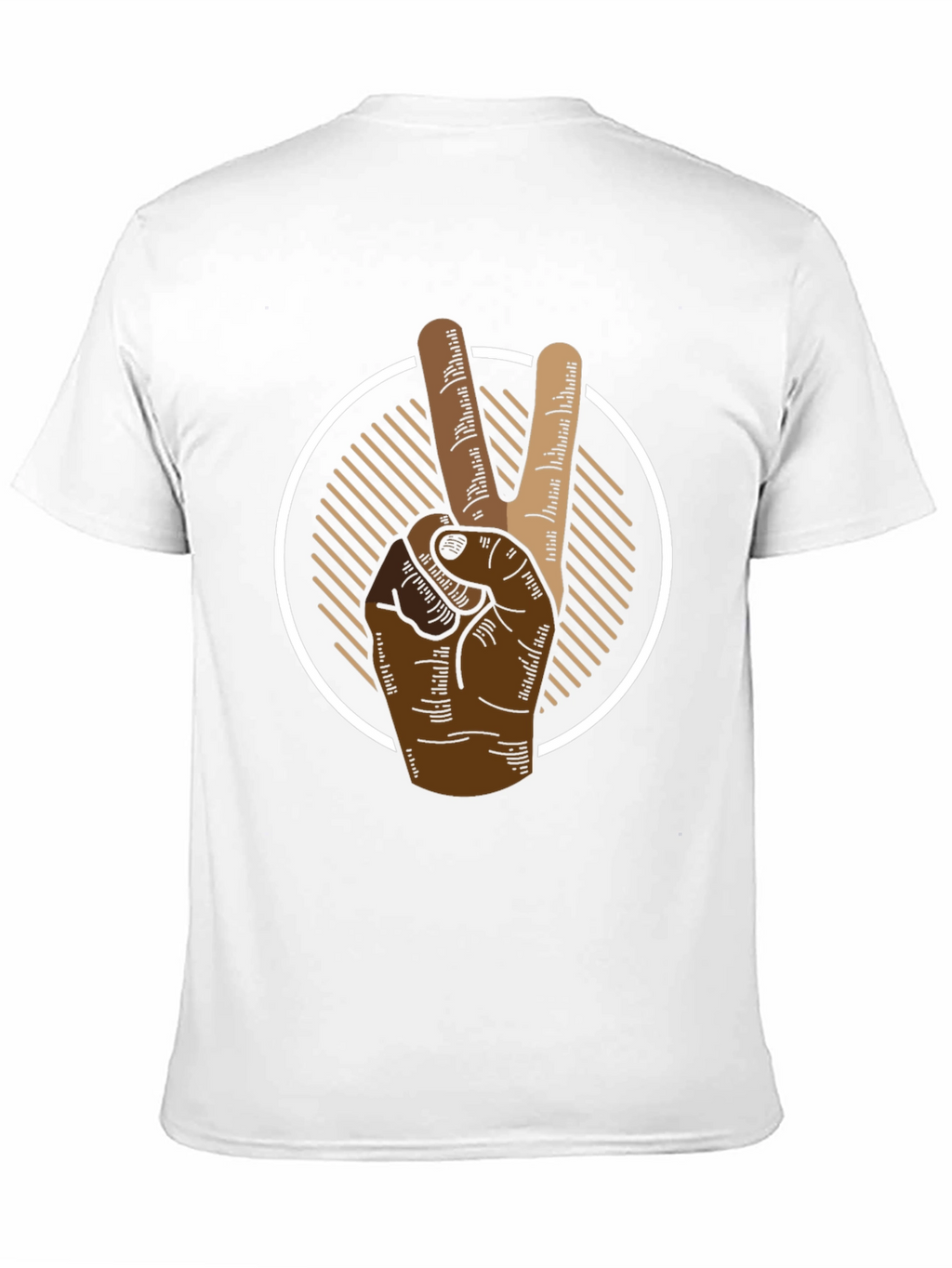 Peace Sign Graphic Tee - Mens Black T-Shirt