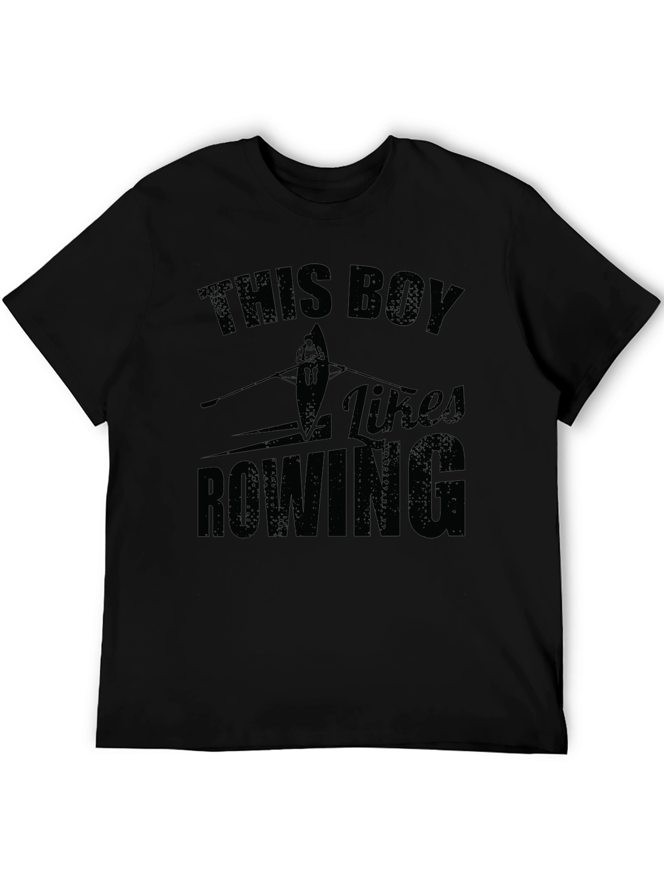 Rowing Fan T-Shirt - This Boy Likes Rowing Graphic Tee