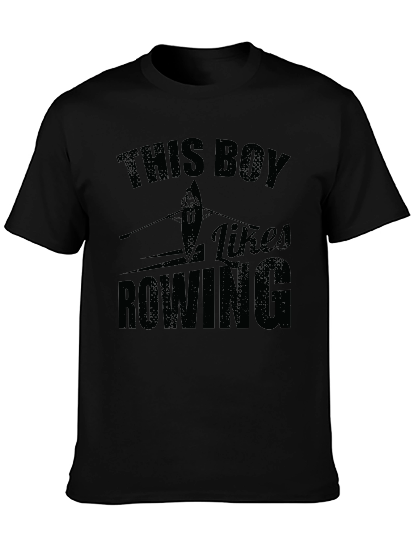 Rowing Fan T-Shirt - This Boy Likes Rowing Graphic Tee
