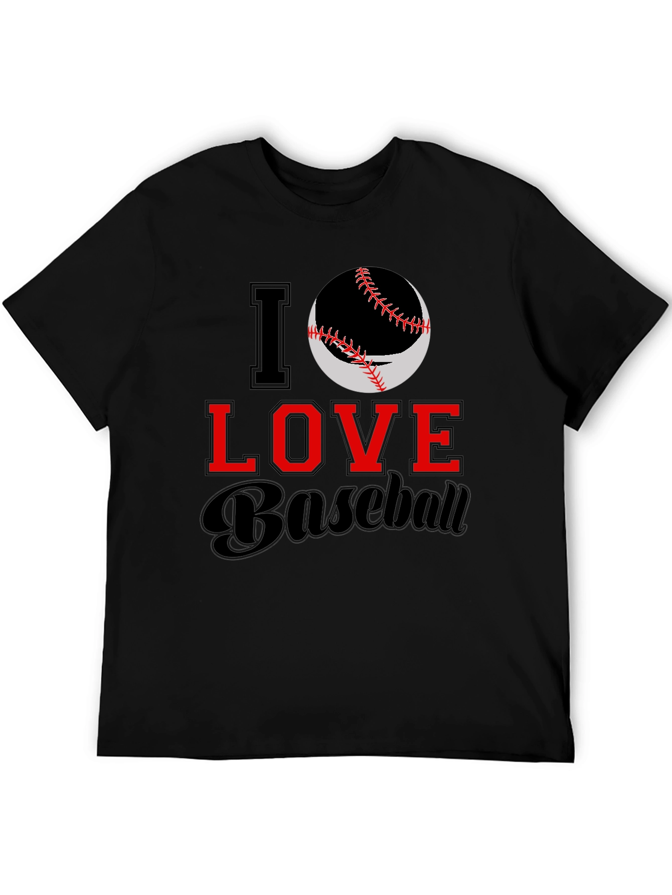 I Love Baseball Graphic Tee