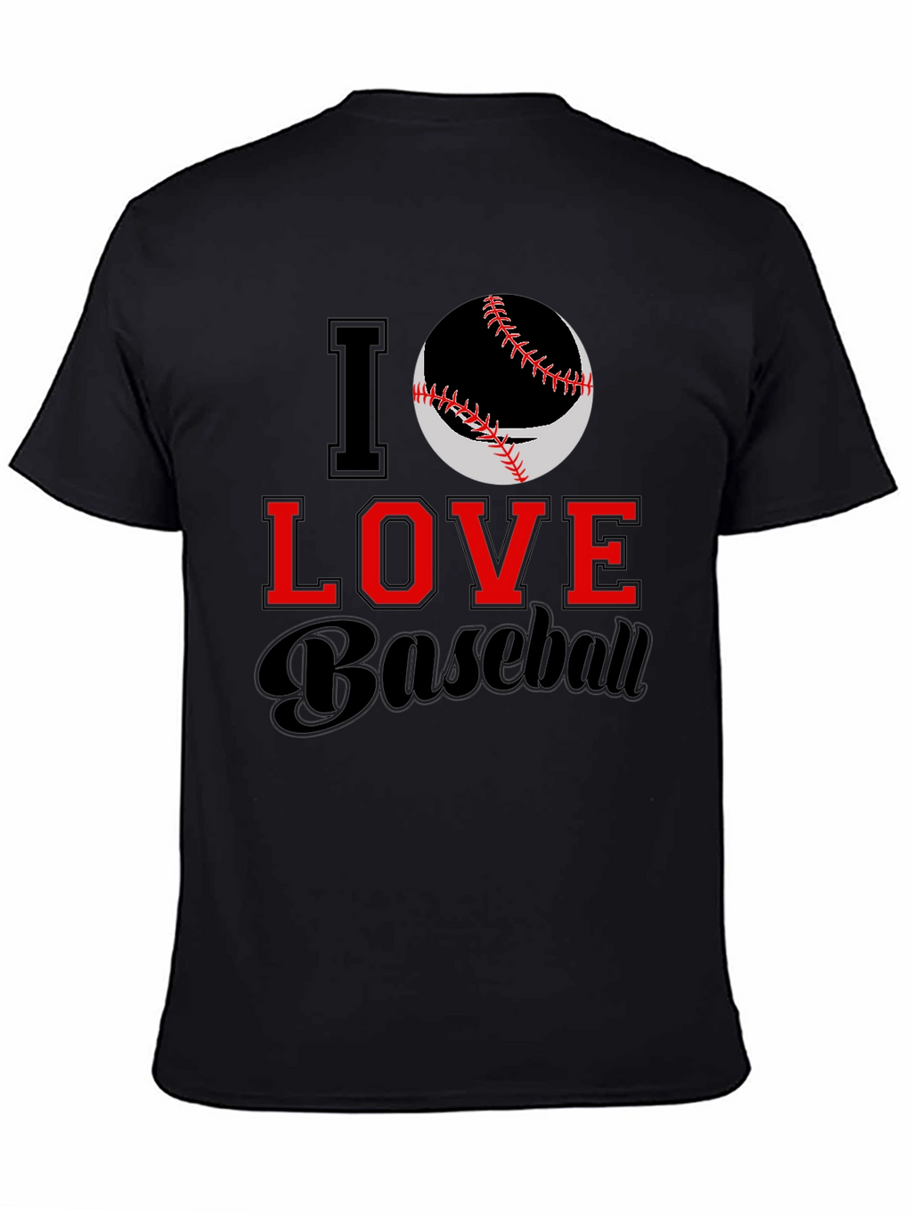 I Love Baseball Graphic Tee
