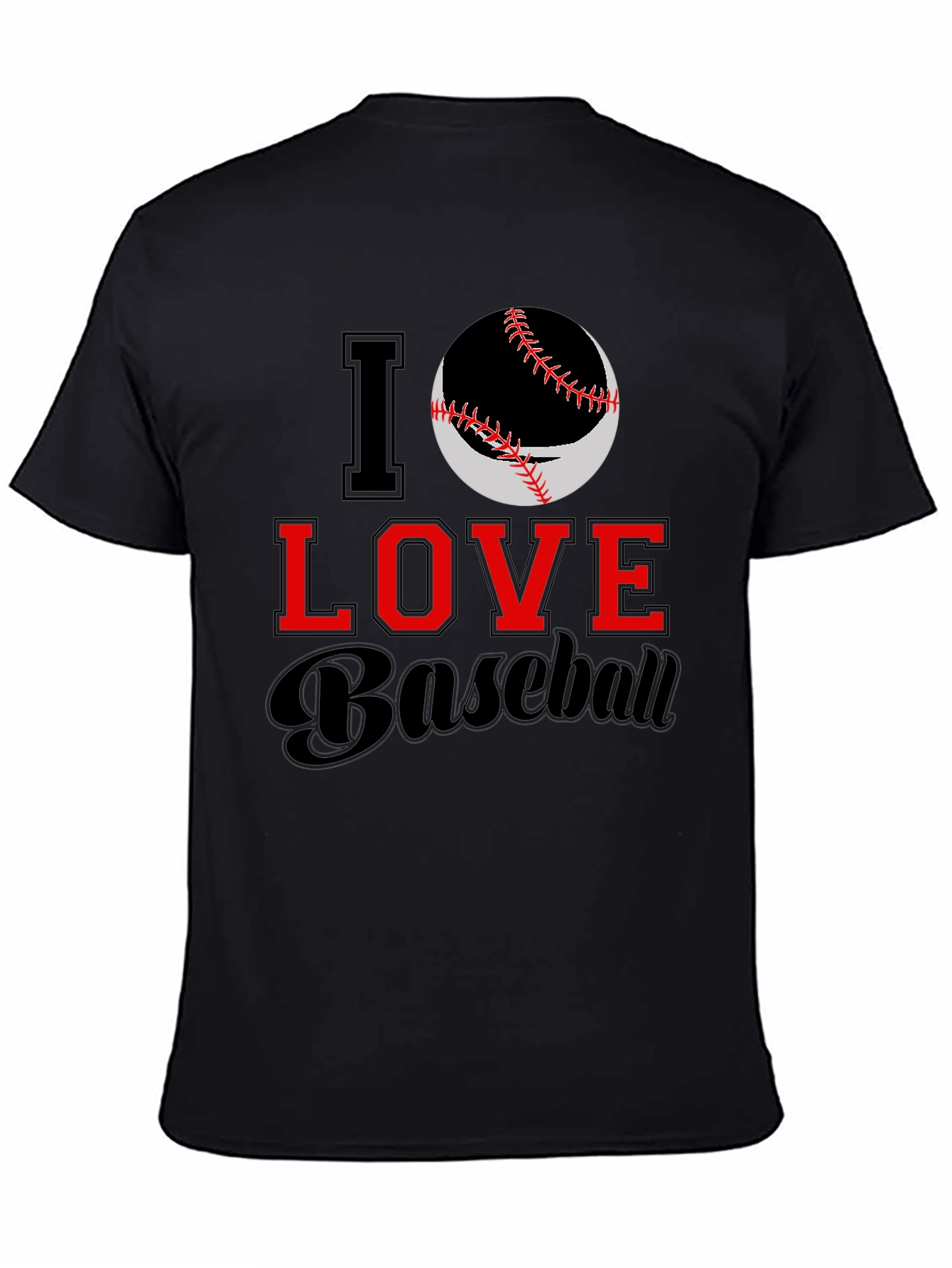 I Love Baseball Graphic Tee