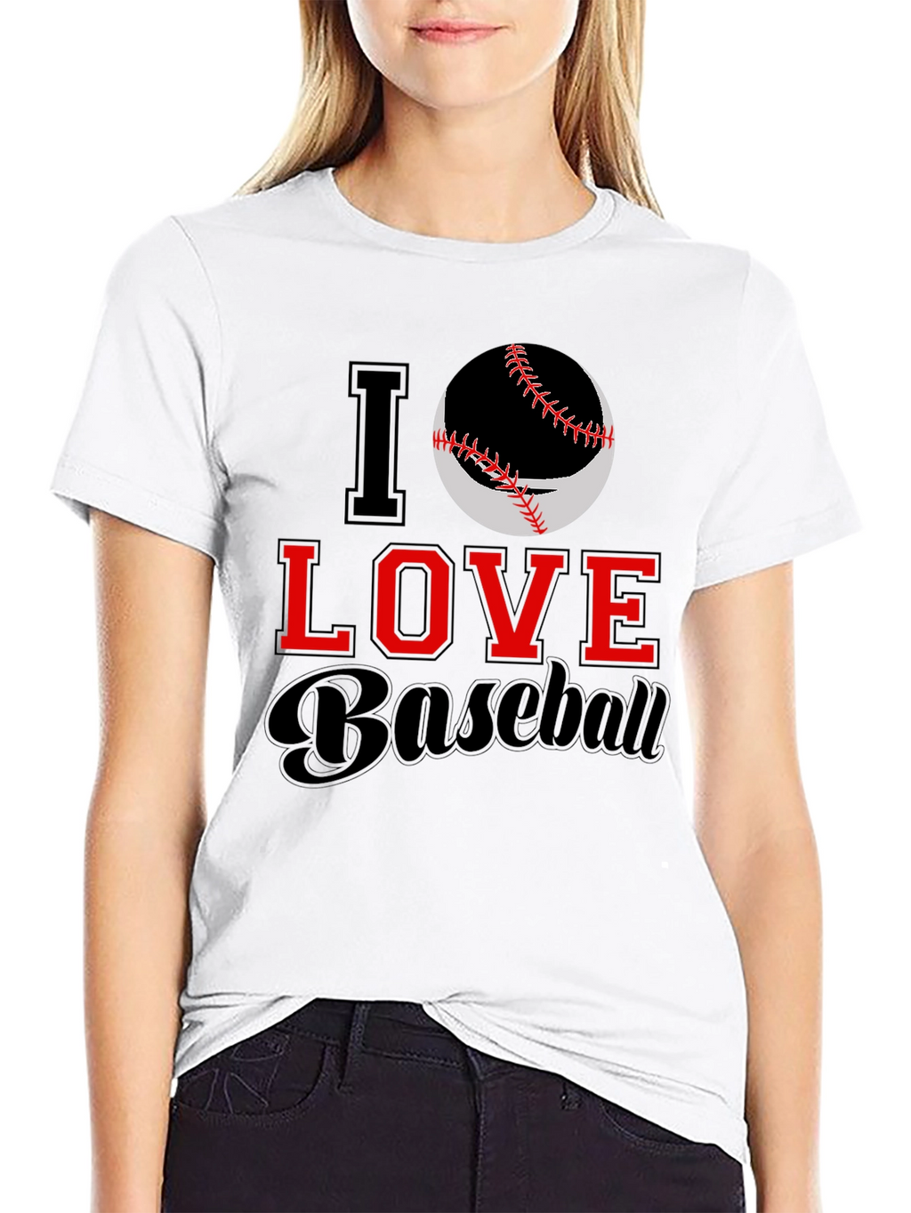 I Love Baseball Graphic Tee