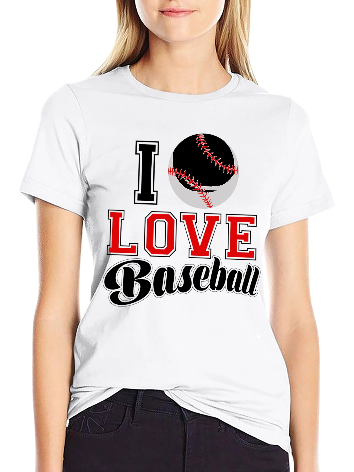 I Love Baseball Graphic Tee
