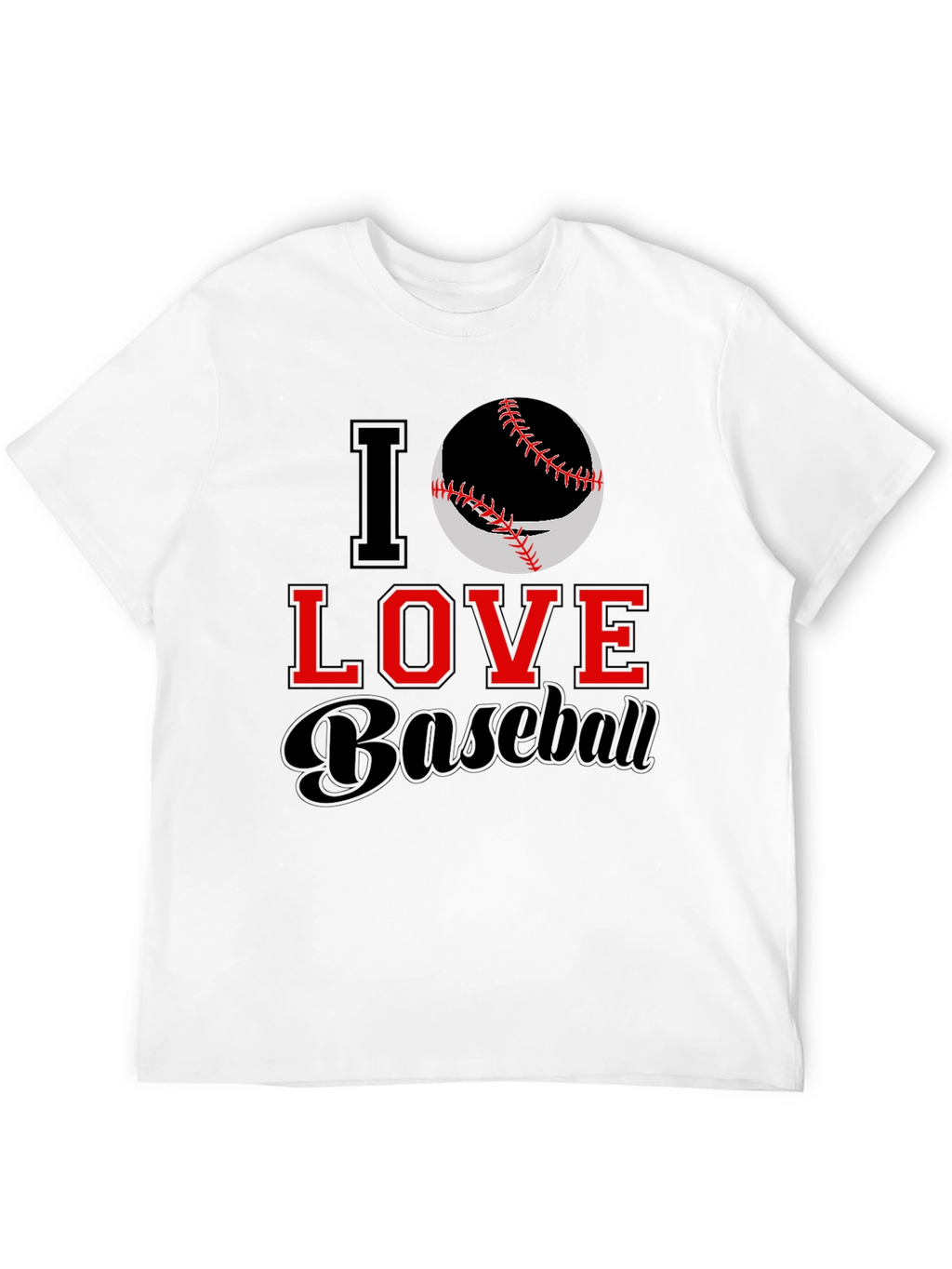 I Love Baseball Graphic Tee