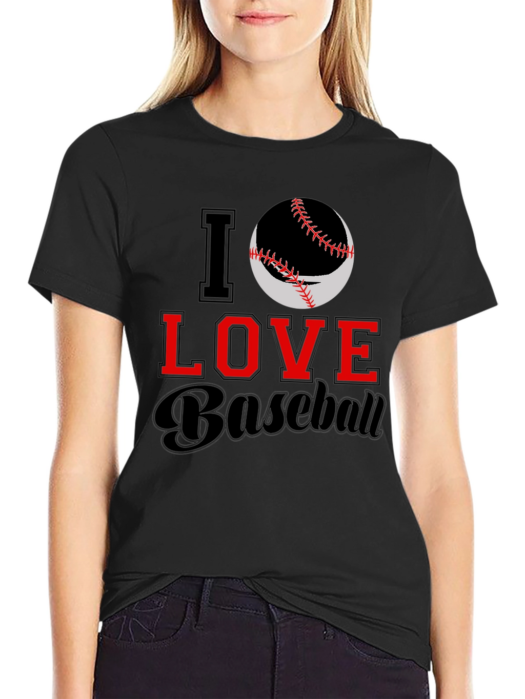 I Love Baseball Graphic Tee