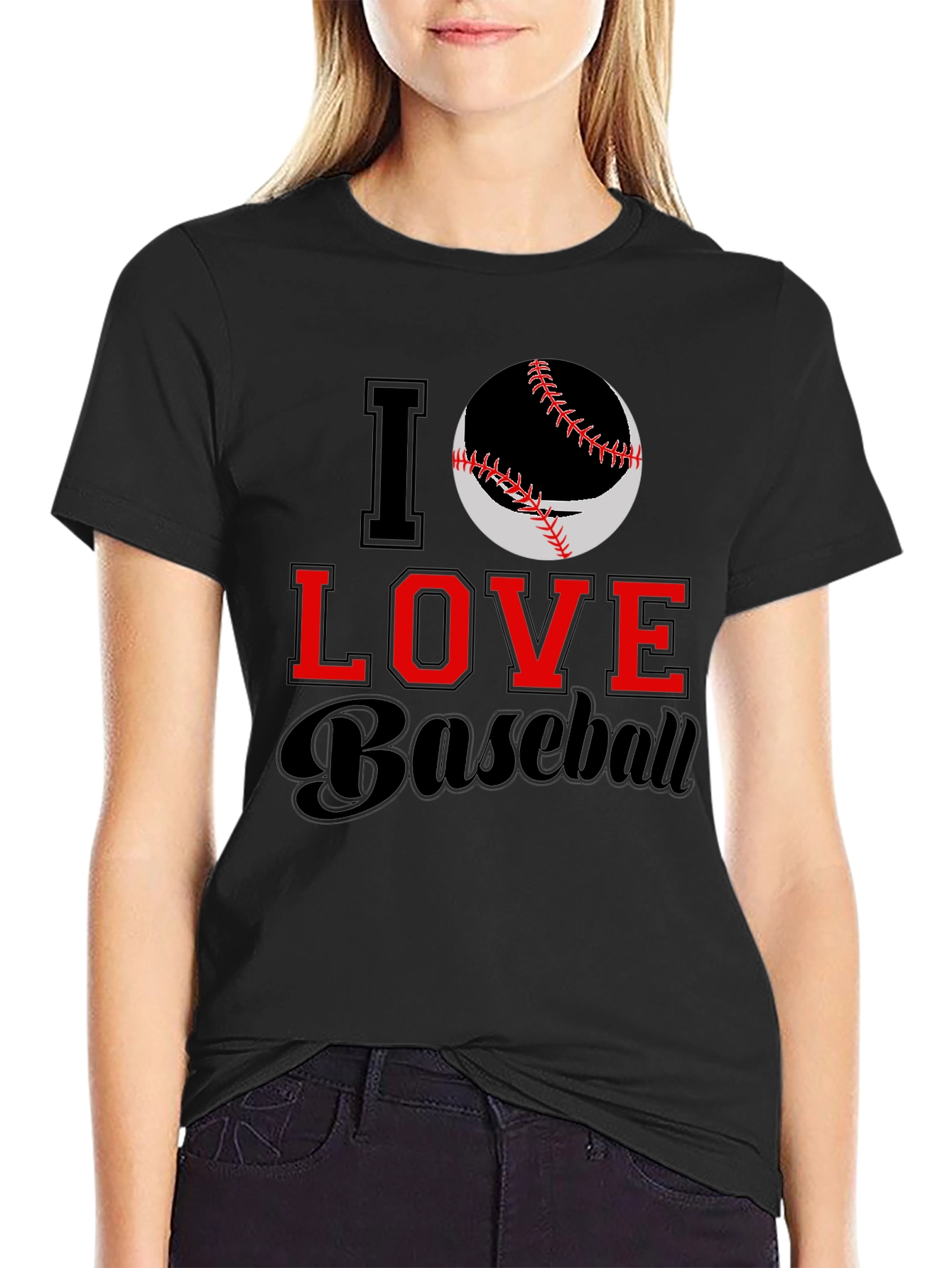 I Love Baseball Graphic Tee
