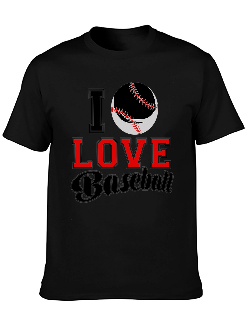 I Love Baseball Graphic Tee
