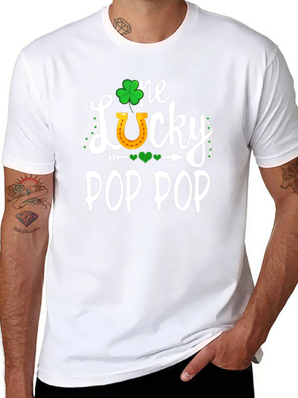 Lucky Pop Pop St. Patricks Day T-Shirt