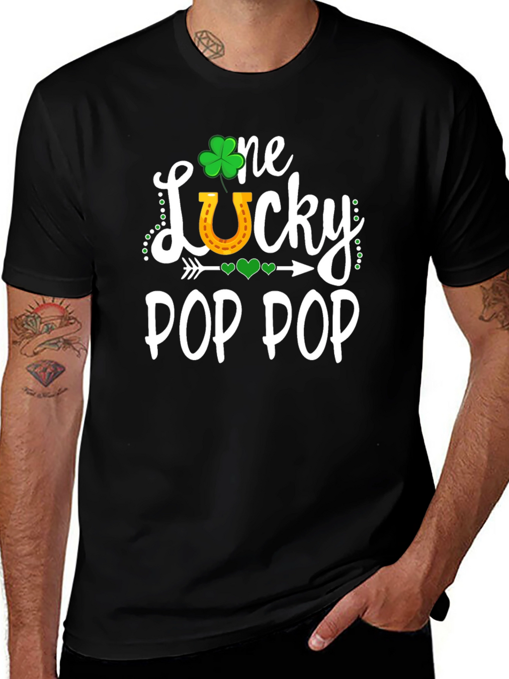 Lucky Pop Pop St. Patricks Day T-Shirt