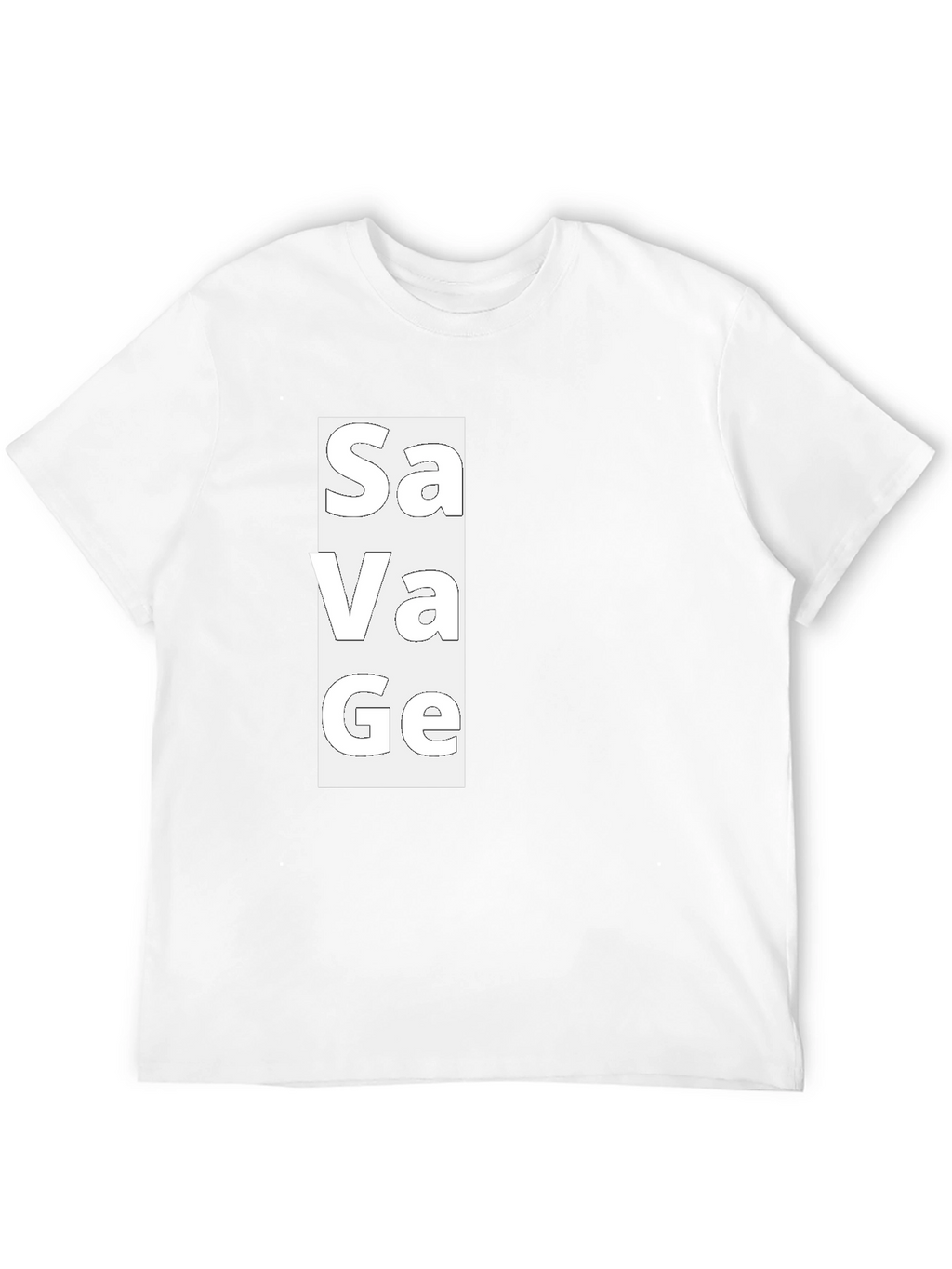 Savage Graphic Print Mens Black T-Shirt