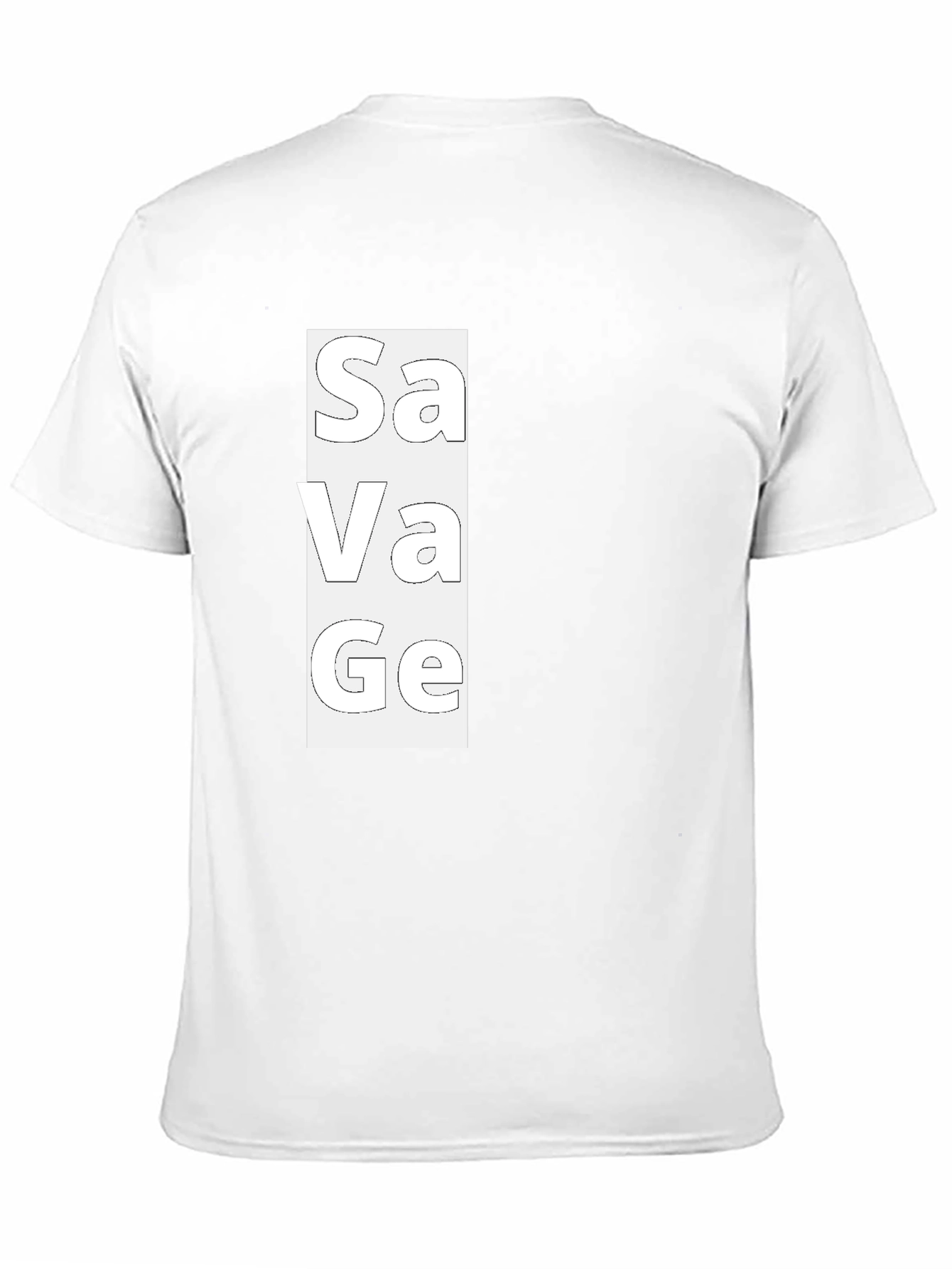 Savage Graphic Print Mens Black T-Shirt