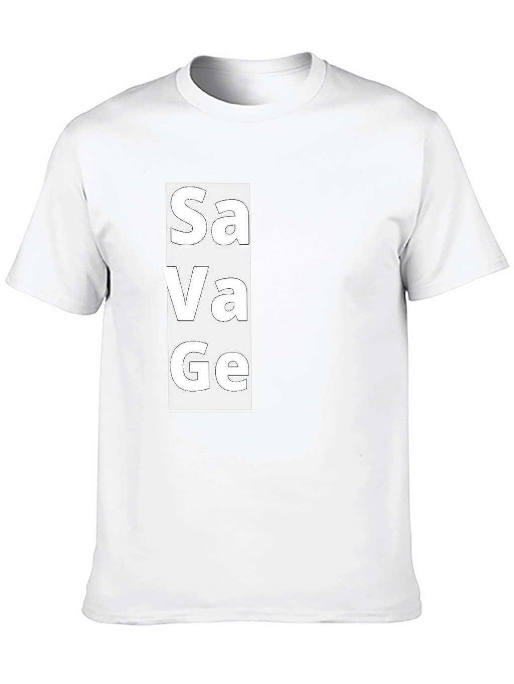 Savage Graphic Print Mens Black T-Shirt