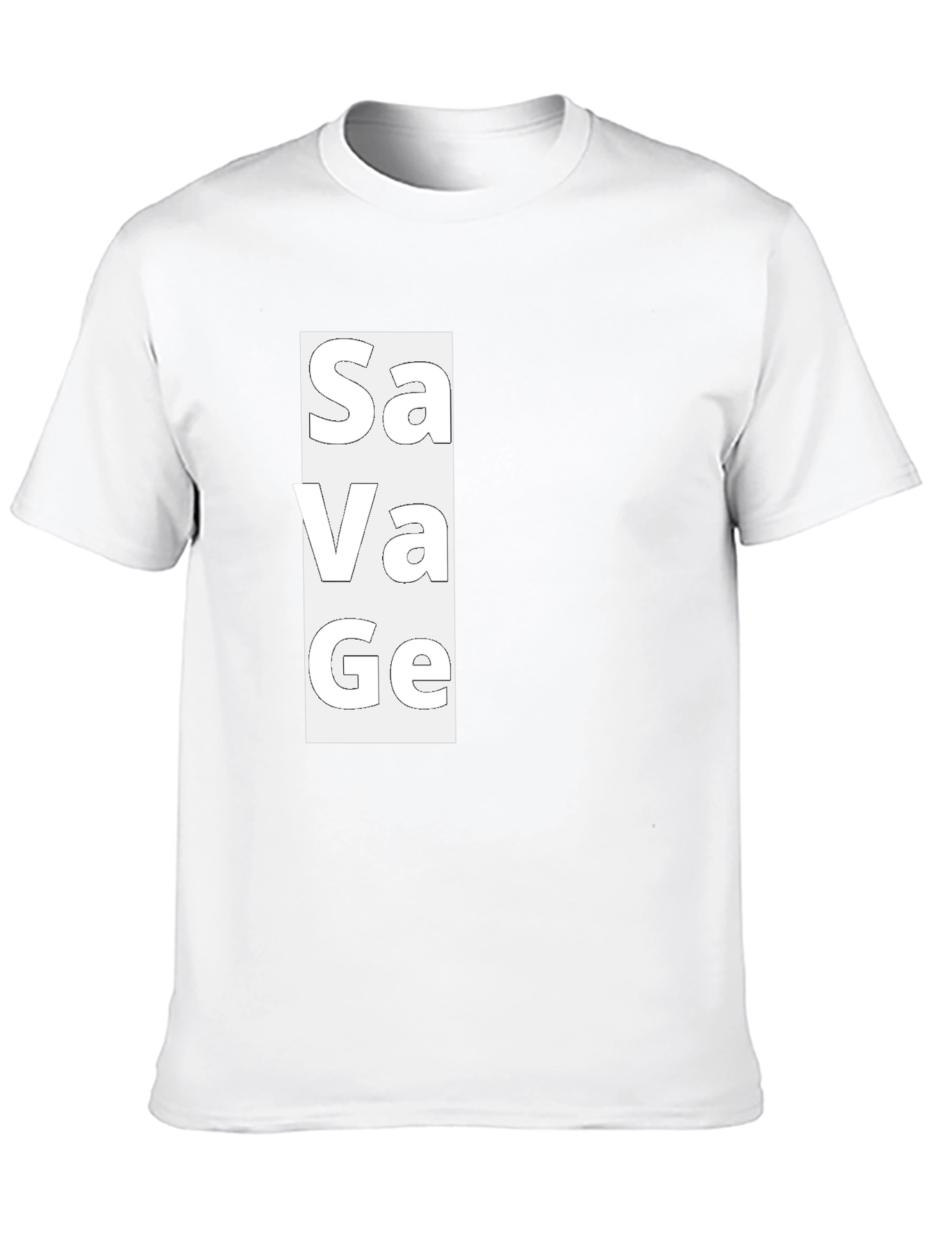 Savage Graphic Print Mens Black T-Shirt