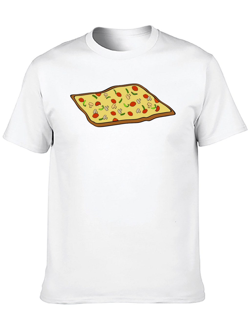 Pizza Graphic Black T-Shirt - Foodie Fashion