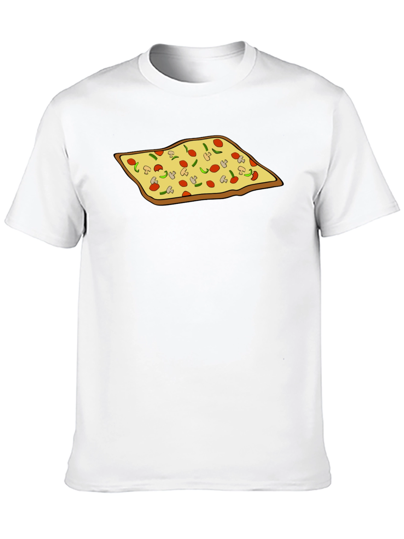 Pizza Graphic Black T-Shirt - Foodie Fashion