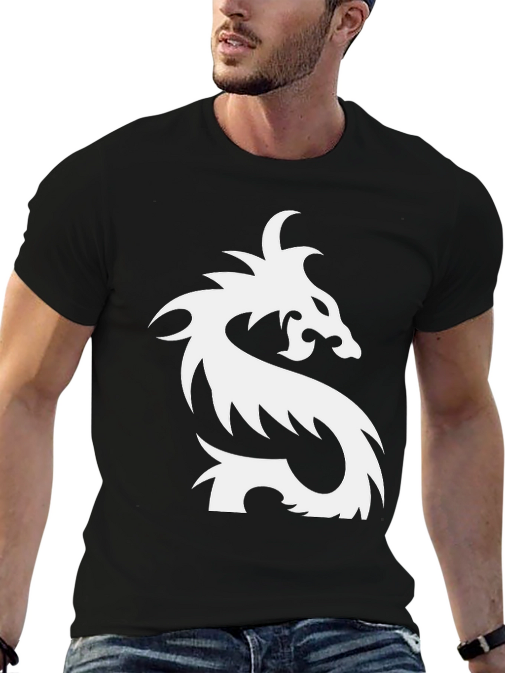 Dragon Graphic Black Tee