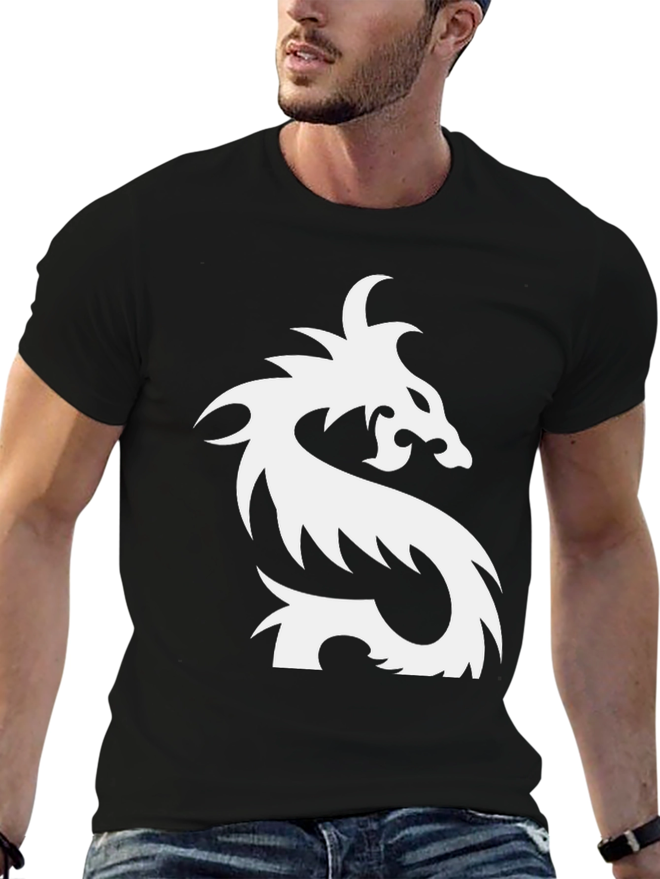 Dragon Graphic Black Tee
