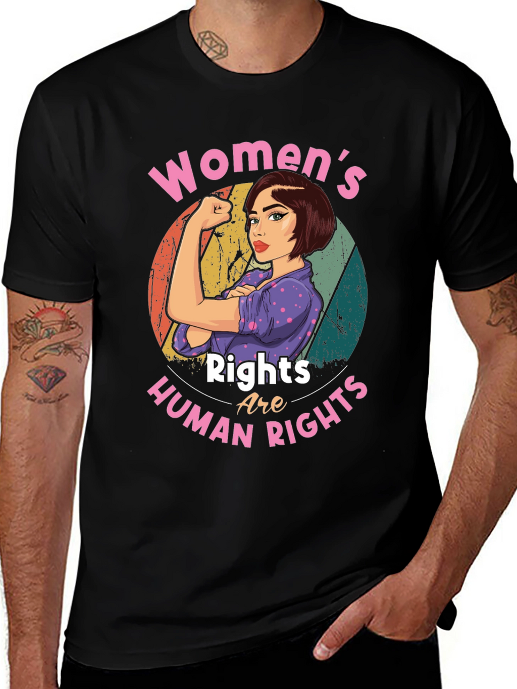 Womens Rights Are Human Rights Graphic Tee