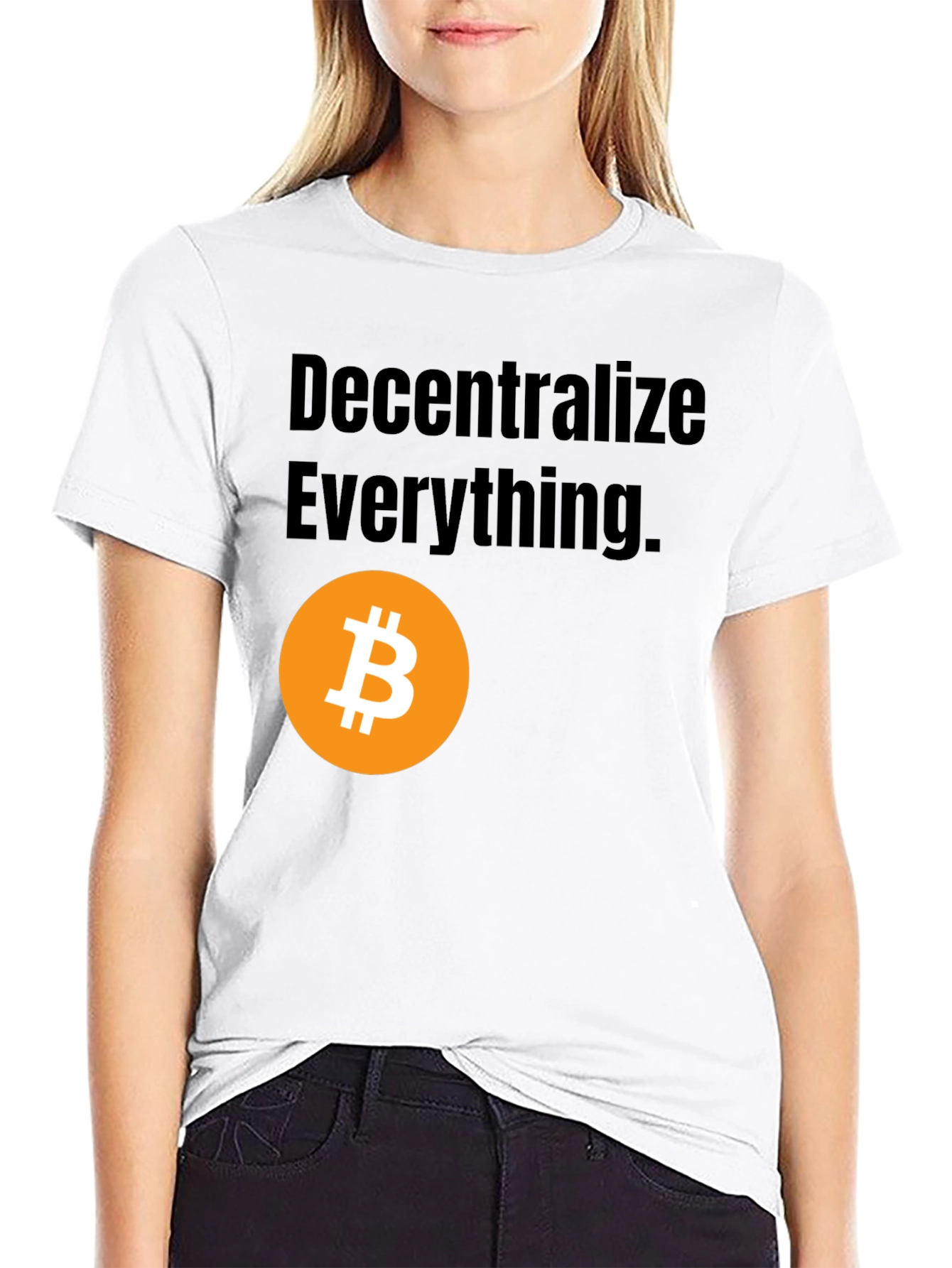 Decentralize Everything Bitcoin Graphic Tee