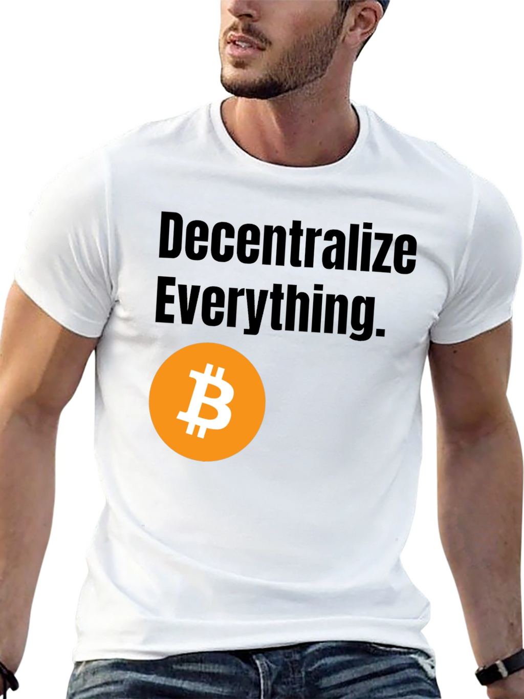 Decentralize Everything Bitcoin Graphic Tee