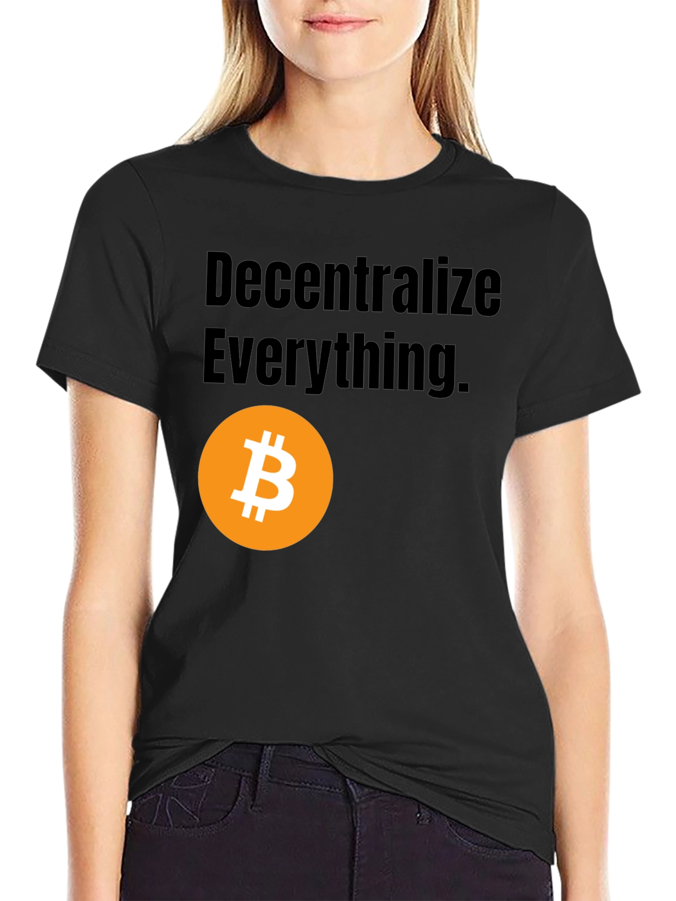 Decentralize Everything Bitcoin Graphic Tee